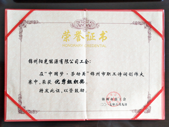 2017“中國夢.勞動美”大會で優秀組織賞を獲得 